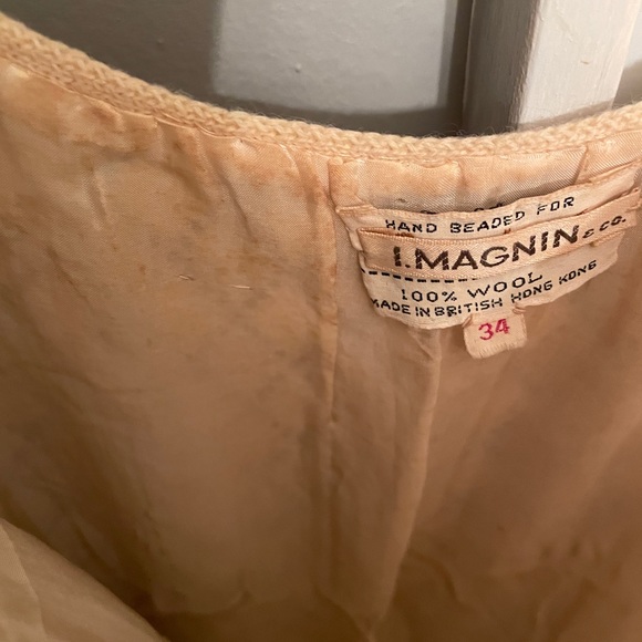 Vintage hand beaded Cyn Les sleeveless top - Picture 7 of 8